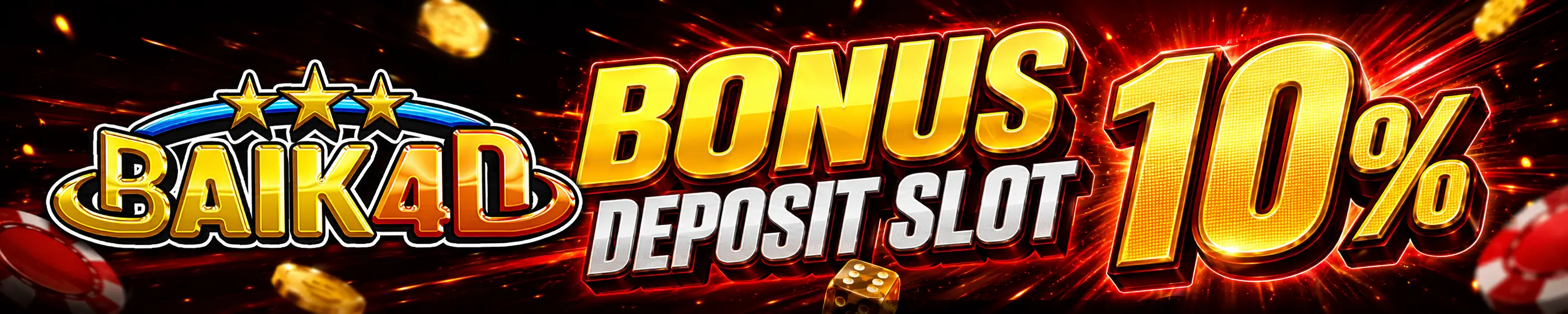 BONUS DEPOSIT HARIAN 10% SLOT BAIK4D